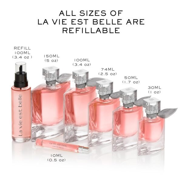 Lancôme La Vie Est Belle Eau de Parfum - Long Lasting Fragrance with Notes of Iris, Earthy Patchouli, Warm Vanilla & Spun Sugar - Floral & Sweet Women's Perfume - Image 5