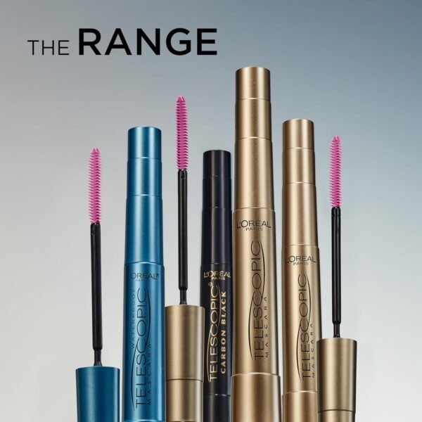 L'Oreal Paris Makeup Telescopic Original Lengthening Mascara, Carbon Black, 0.27 Fl Oz (Pack of 1) - Image 7