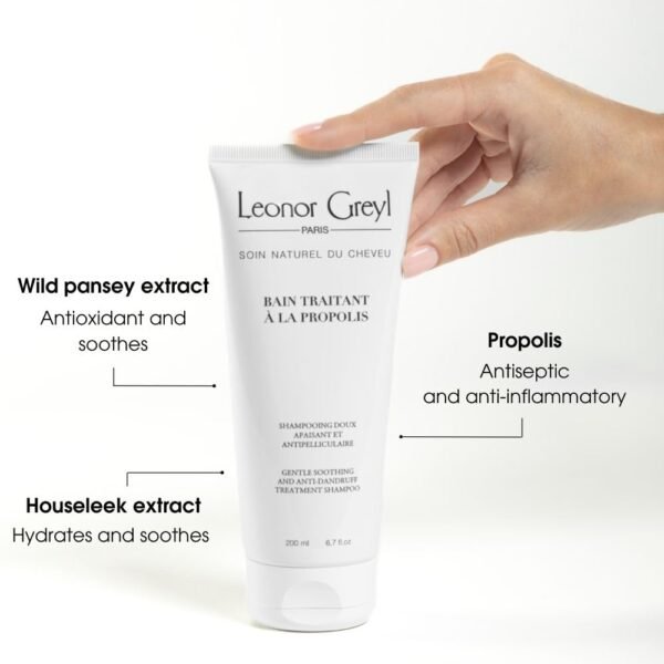 Leonor Greyl Gentle Dandruff Shampoo (Bain Traitant a La Propolis), Propolis & Chamomile Natural Dandruff Shampoo, 6.7 oz. Made In France - Image 5