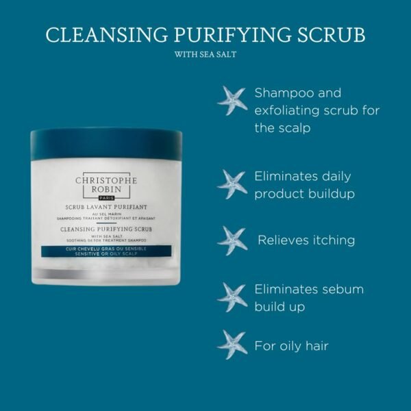 Christophe Robin Cleansing Purifying Scrub with Sea Salt - Image 5