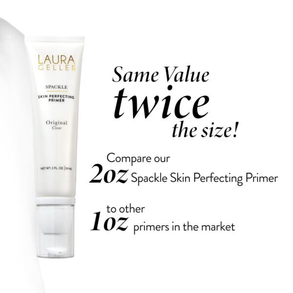 LAURA GELLER NEW YORK Spackle Primer - Original - Super-Size 2 Fl Oz - Hyaluronic Acid Makeup Primer for Mature Skin - Image 7