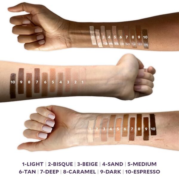 Fièra Luxury Concealer & Foundation with Anti-Aging Ingredients - Full Coverage for Dark Circles, Wrinkles, Fine Lines, and Spots, All-Day Wear For Mature Skin - Neutral Beige, 0.5 FL. OZ. / 15 ML - Image 5