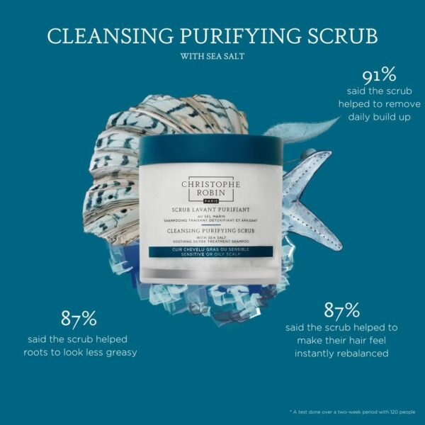 Christophe Robin Cleansing Purifying Scrub with Sea Salt - Image 4