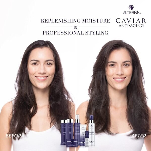 Alterna Haircare CAVIAR Anti-Aging Replenishing Moisture Shampoo and Conditioner Set, 16.5 Fl Oz | Protects, Restores and Hydrates | Sulfate Free - Image 12