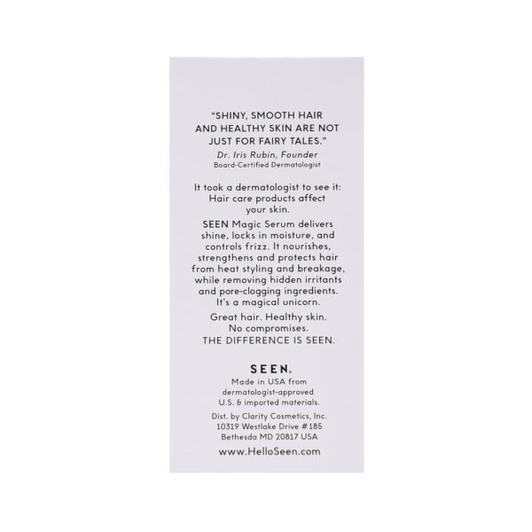 SEEN Magic Serum, Fragrance Free - Non-Comedogenic & Sulfate-Free Hair Serum- Anti Frizz- Dermatologist-Developed - Safe for Sensitive, Eczema & Acne Prone Skin - Image 3