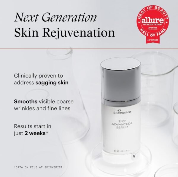 SkinMedica TNS Advanced+ Serum - Our Premium Facial Skin Care Product, the Secret to Flawless Skin. Age-Defying Face Serum for Women is Proven to Address Wrinkles and Fine Lines for Glowing Skin,1 Oz - Image 3