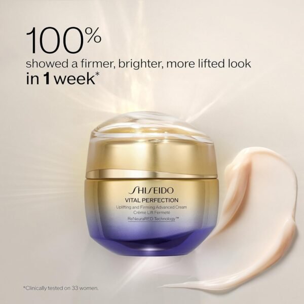 Shiseido Vital Perfection Uplifting and Firming Advanced Cream - Anti-Aging Moisturizer for Normal to Dry Skin - Visibly Lifts & Firms - Image 3