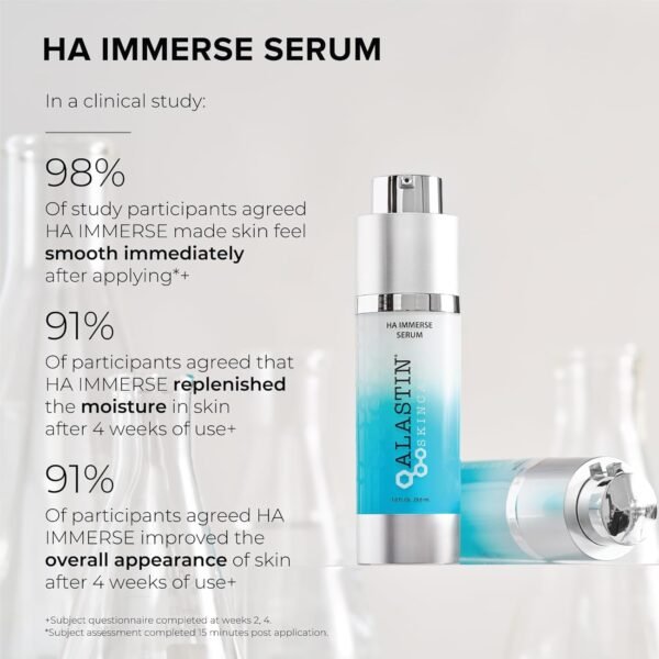 ALASTIN Skincare Hyaluronic Acid HA IMMERSE Moisturizing Face Serum (1 oz) | Restorative Serum Combats Dry, Dehydrated Skin | For Radiant, Glowing Skin - Image 5
