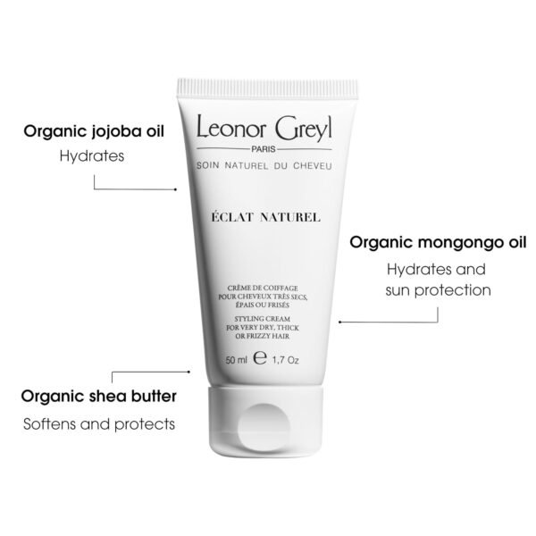 Styling Cream, 6- in 1 Hair Styler | Eclat Naturel by Leonor Greyl | Smooths Frizz, Defines Waves and Curls, Smooths Sleek Back Hair, Adds Shine, Conditions. 96% Natural Ingredients (1.7 Fl Oz) - Image 6