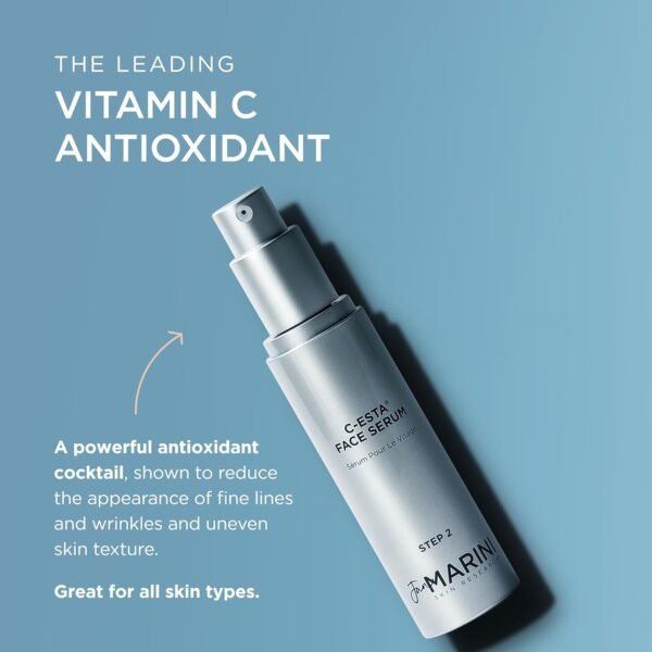 Jan Marini Skin Research C-ESTA Serum - Antioxidant-Rich Beauty Product for Dry, Oily & Normal/Combo Skin - Lifting & Firming Serum with Vitamin C - 1 fl oz - Image 3