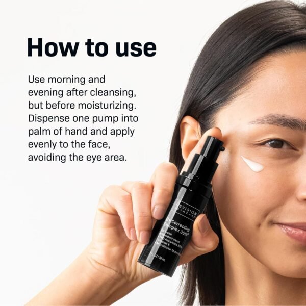 Revision Skincare C+ Correcting Complex 30%® Face Serum – Anti-Aging Antioxidant Blend with Vitamin C, Reduces Fine Lines & Wrinkles, Brightens & Firms Skin, Safe for Sensitive Skin - Image 5
