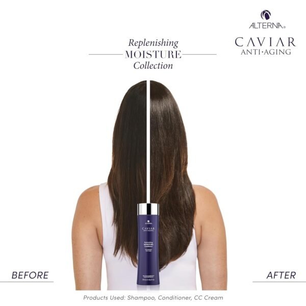 Alterna Haircare CAVIAR Anti-Aging Replenishing Moisture Shampoo and Conditioner Set, 16.5 Fl Oz | Protects, Restores and Hydrates | Sulfate Free - Image 3