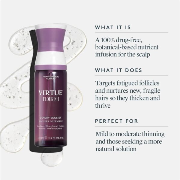 Virtue Flourish Density Booster Spray for Hair Growth | Thinning Hair Treatment - Image 5