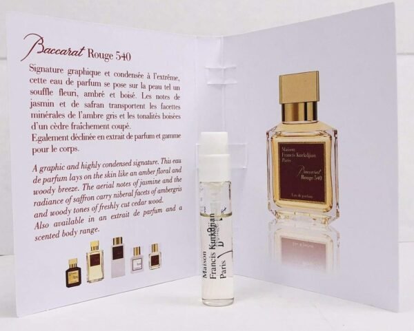 Maison Francis Kurkdjian BACCARAT ROUGE 540 Eau de Parfum Vial Spray 2ml / 0.06 fl oz - Image 3