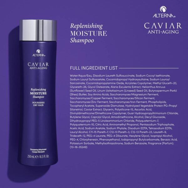 CAVIAR Anti-Aging Replenishing Moisture Shampoo | For Dry, Brittle Hair | Protects, Restores & Hydrates | Sulfate Free - Image 5