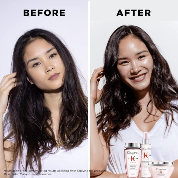 Kerastase Genesis Strengthening Conditioner For Weak or Damaged and All Hair Types - Protects Against Breakage, Moisturizes and Adds Shine - Image 4