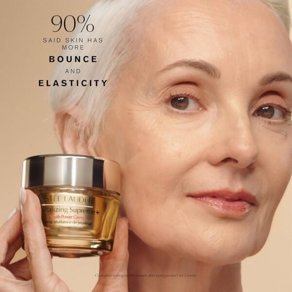 Estée Lauder Revitalizing Supreme+ Youth Power Cream Moisturizer with Hyaluronic Acid & Peptides | Anti-Aging - Image 3