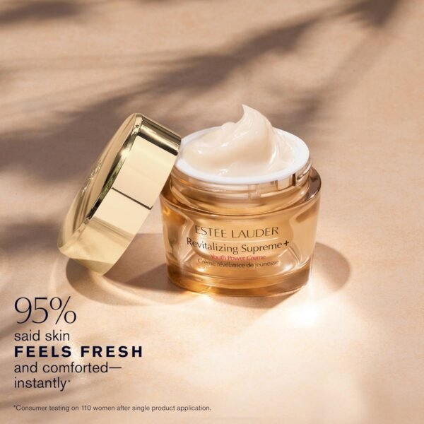 Estée Lauder Revitalizing Supreme+ Youth Power Cream Moisturizer with Hyaluronic Acid & Peptides | Anti-Aging - Image 4