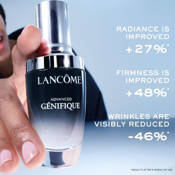 Lancôme Advanced Génifique Radiance Boosting Anti-Aging Face Serum - Visibly Hydrates & Plumps Skin - with Bifidus Prebiotic, Hyaluronic Acid & Vitamin Cg - Image 5