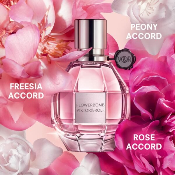 Viktor&Rolf - Flowerbomb Eau de Parfum - Women's Perfume - Floral & Woody - With Notes of Vanilla, Jasmine, & Rose - Image 3