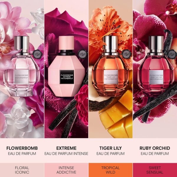 Viktor&Rolf - Flowerbomb Eau de Parfum - Women's Perfume - Floral & Woody - With Notes of Vanilla, Jasmine, & Rose - Image 8