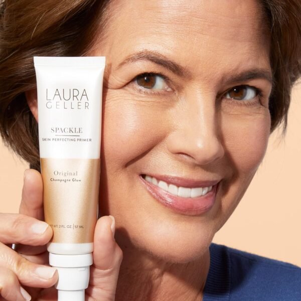 LAURA GELLER NEW YORK Spackle Primer - Champagne Glow - Super-Size 2 Fl Oz - Hyaluronic Acid Makeup Primer for Mature Skin - Image 5