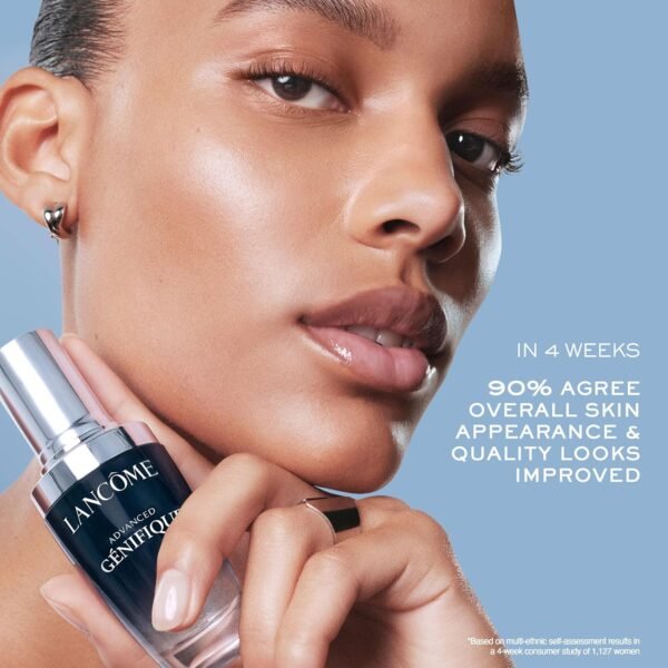 Lancôme Advanced Génifique Radiance Boosting Anti-Aging Face Serum - Visibly Hydrates & Plumps Skin - with Bifidus Prebiotic, Hyaluronic Acid & Vitamin Cg - Image 4