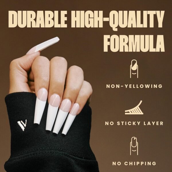 V Beauty Pure No Wipe Gel Top Coat - Long Lasting UV Top Coat Gel Nail Polish, Scratch and Stain Resistant, Durable, Non Yellowing, No Sticky Layer, Glossy - For Manicure & Pedicure - 15ml - Image 5