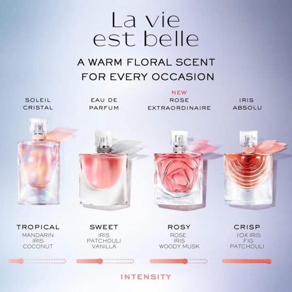 Lancôme La Vie Est Belle Eau de Parfum - Long Lasting Fragrance with Notes of Iris, Earthy Patchouli, Warm Vanilla & Spun Sugar - Floral & Sweet Women's Perfume - Image 8
