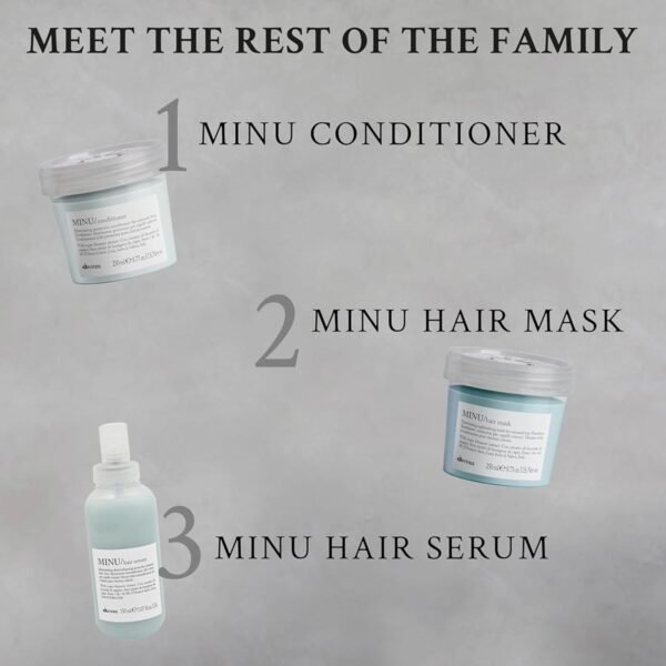 Davines MINU Conditioner, Protect And Condition Color Treated Hair, Add Shine And Detangle - Image 7