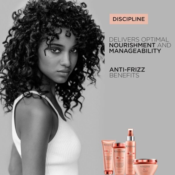 KÉRASTASE Discipline Smoothing Anti-Frizz Sulfate-Free Shampoo & Conditioner Set with Morpho-Keratine for All Hair Types - Image 5