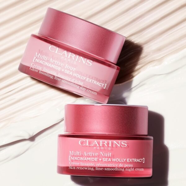 Clarins Multi-Active Renewing Night Moisturizer with Niacinamide | Smooth Fine Lines | Visibly Tighten Pores | Even Tone and Texture | Boost Glow | Strengthen Moisture Barrier | All Skin Types - Image 5