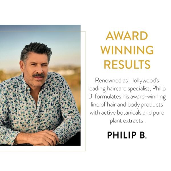 PHILIP B Thermal Protection Spray 4.2 oz. (125 ml) | Plump, Shine & Protect Hair from Heated Hair Tools - Image 6