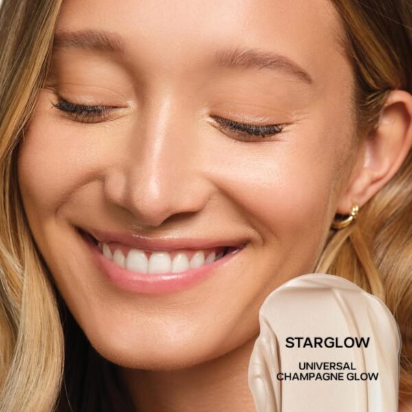 Saie Glowy Super Gel Lightweight Illuminator - Luminizer and Makeup Primer for Glowing Skin - Enriched with Vitamin C + Hydrating Squalane Oil - Starglow (1 oz) - Image 3