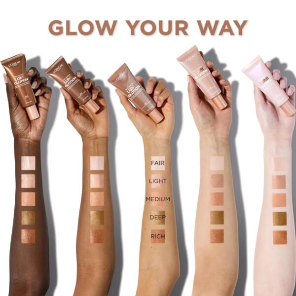 L'Oreal Paris Makeup True Match Lumi Glotion, Natural Glow Enhancer, Illuminator Highlighter, Bronzing Drops For a Sun-Kissed Glow, 902 Light - Image 7