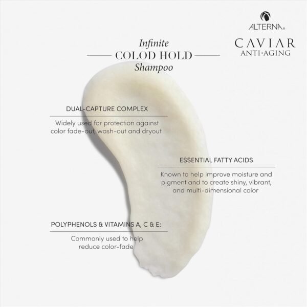 Alterna Caviar Anti-Aging Infinite Color Hold Shampoo and Conditioner Set, 8.5 Fl Oz, For Color Treated Hair, Minimizes Color Fade, Sulfate Free - Image 5