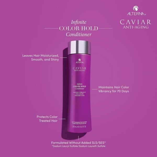 CAVIAR Anti-Aging Infinite Color Hold Conditioner | For Color Treated Hair | Minimizes Color Fade | Sulfate Free - Image 3