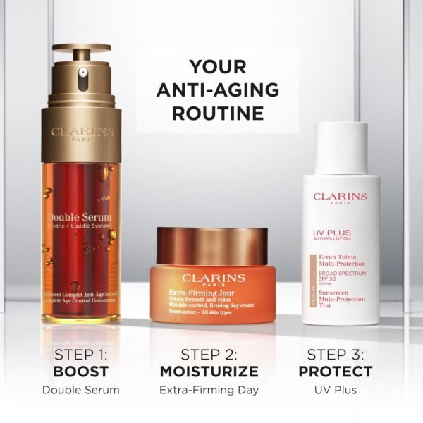 Clarins UV Plus Anti-Pollution, Broad Spectrum SPF 50 Tinted Face Sunscreen | Sheer Finish | Lightweight and Oil-Free | Triple Protection From UVA/UVB Rays, Free Radicals and Pollutants - Image 6