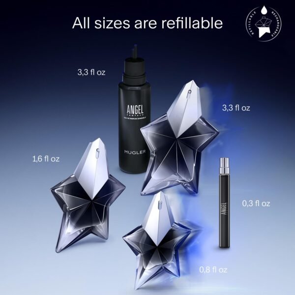 MUGLER Angel Fantasm - Eau de Parfum Refill - Womens Perfume - With Pineapple, Coconut & Patchouli Accords - Long Lasting Fragrance - 3.3 Fl Oz - Image 5