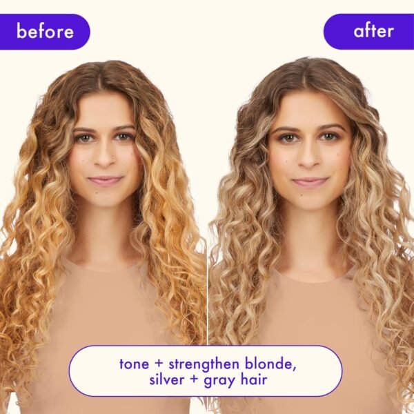 amika bust your brass cool blonde strength repair conditioner - Image 4