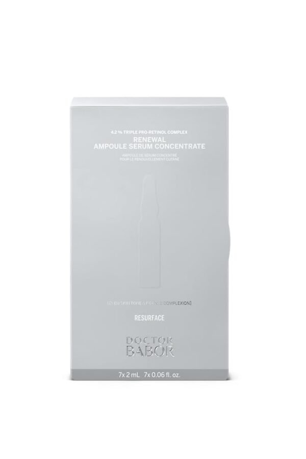 DOCTOR BABOR Renewal Ampoules, Serum Concentrate for Face, with Anti-Ageing Effect, Finer and Smoother Skin, Encapsulated Retinol with Bakuchiol and Tripeptide, Vegan Formula, 7 x 2 ml - Image 3
