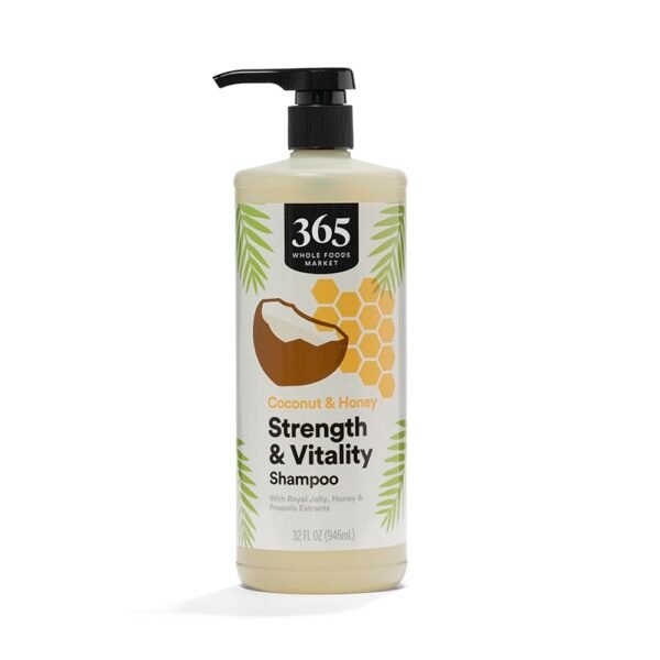 365 by Whole Foods Market, Strength & Vitality Shampoo, Coconut & Honey, 32 Fl Oz - Image 2
