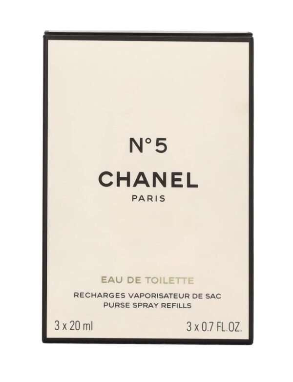 CHANEL - No.5 Eau De Toilette Purse Spray Refills 3x20ml/0.7oz - Image 4