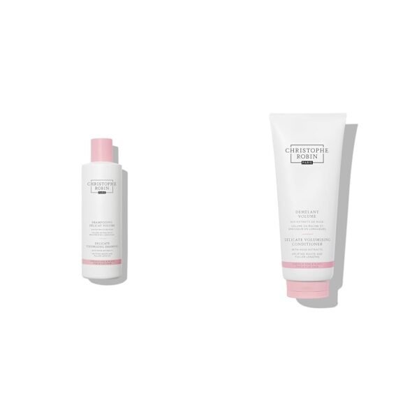 Bundle of Christophe Robin Delicate Volumizing Shampoo With Rose Extracts 8.4 fl. oz + Christophe Robin Delicate Volumizing Conditioner With Rose Extracts 6.7 fl. oz - Image 2
