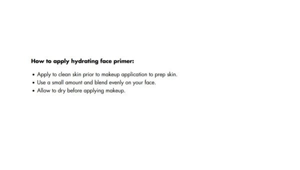 e.l.f. Hydrating Face Primer, Makeup Primer For Flawless, Smooth Skin & Long-Lasting Makeup, Fills In Pores & Fine Lines, Vegan & Cruelty-free, Small - Image 6