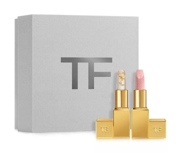 Tom Ford Soleil Lip Duo - Soleil Lip Blush (pink) and Sunlit Rose Lip Balm (rosy) Full Size. - Image 2