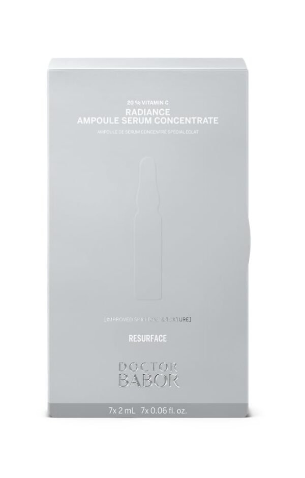 Doctor BABOR Radiance Ampoules Serum, 20% Vitamin C Treatment, with Hyaluronic Acid, High Dose, Face Pigment Spot Minimiser, for Smoother Skin with Glow, Against Wrinkles, 100% Vegan, 7 x 2 ml - Image 2