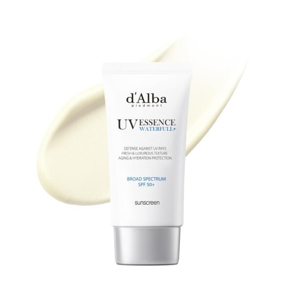 d'alba Piedmont Italian White Truffle Waterfull Essence Sunscreen, Vegan Skincare, Lightweight Sunscreen with BROAD SPECTRUM SPF 50+, Glowy, Safe for all Skin Types, Korean Skin Care (1.69 fl. oz) - Image 2