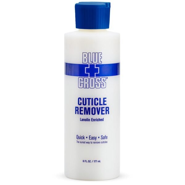 Blue Cross Cuticle Remover Liquid, Cuticle Softener for Nails, Professional Nail Care with Lanolin for Brittle Hang Nails, Hydrating, Moisturizing, Dry Cuticles, Made in USA, 6oz - Image 2