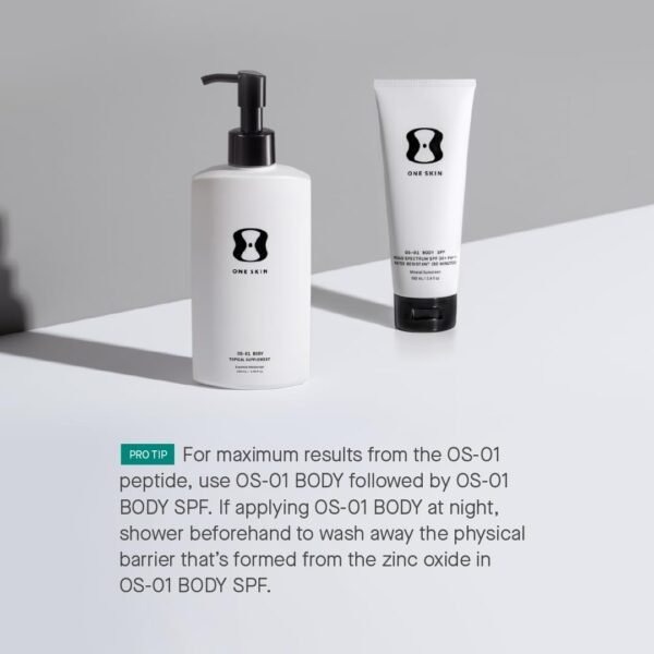 BODY SPF OS-01 Peptide Broad Spectrum SPF 30+ Mineral Sunscreen- Protects Skin from UV Aging & Water Resistant, Includes Potent Antioxidants, Suitable for Sensitive Skin - Image 7